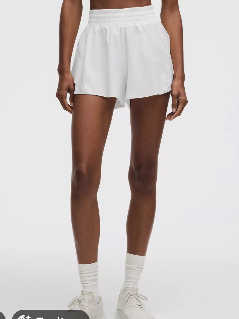 Lululemon shake it out high rise shorts